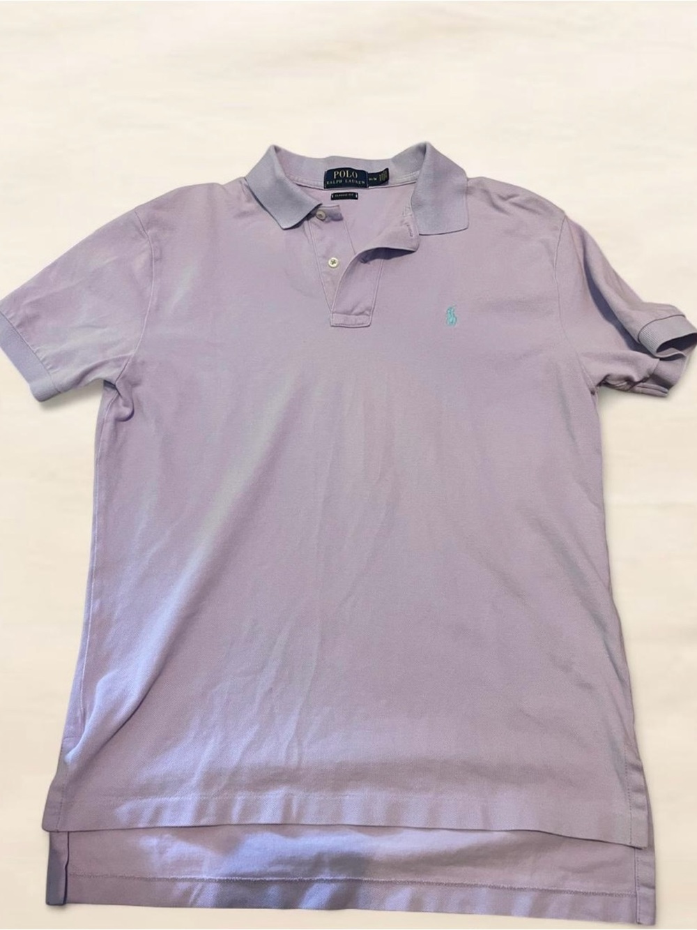 Polo Ralph Lauren Purple/Lilac Custom Fit Polo Shirt Size M